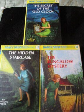 Lot of Three Vintage Nancy Drew Mystery Hardcover Books Novels